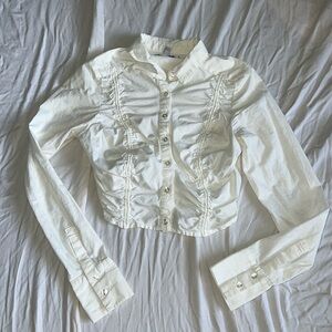 Urban Outfitters White Crop Top